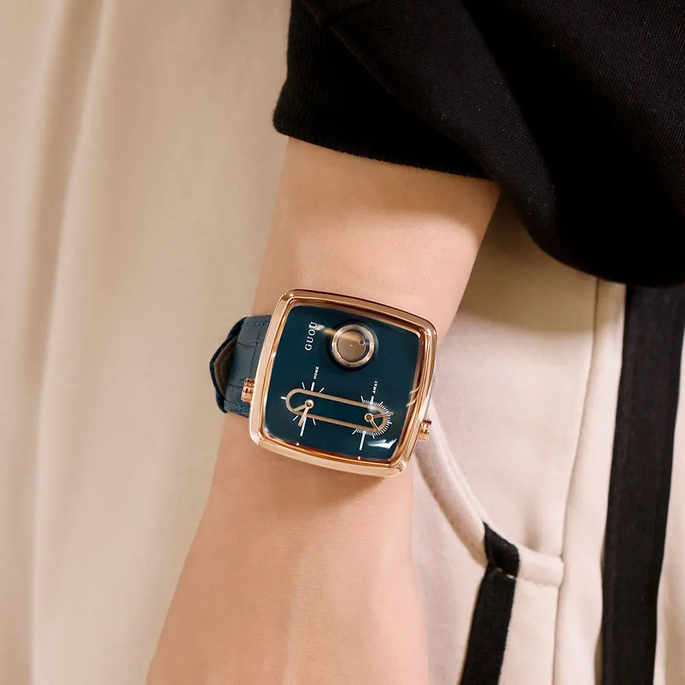 Couple Watches Guou Luxury Watch GUOU Brand Simple Black