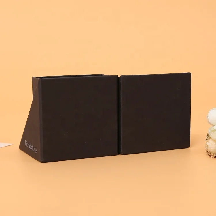Customized logo printing foldable square shaped paper box memo pad cube with pen holder