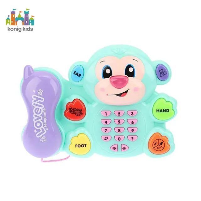 Konig Kids Plastic Musical Telephone Educational Toy for 0-6 Months Babies
