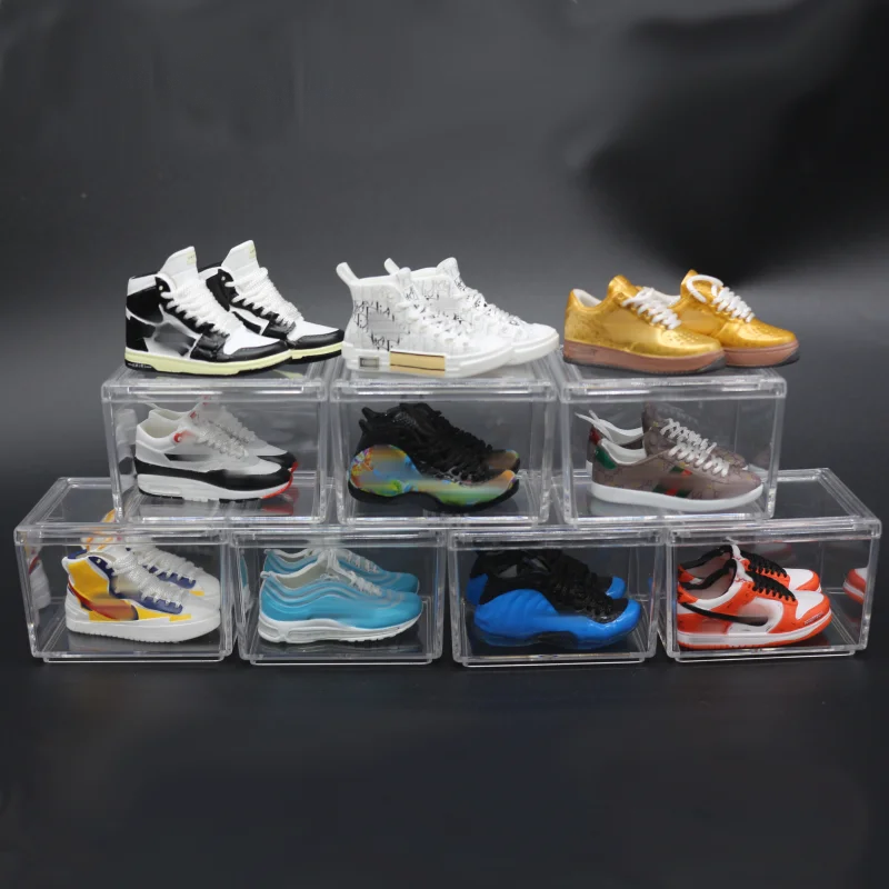 Pvc Rubber Keychains Shoes Sneakers Bag Shoe Key Chain Shoe 3d Sneaker