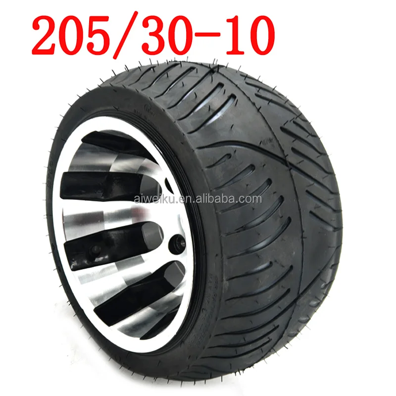 205/30-10 Tubeless Tire with Aluminum Alloy Hub for ATV/Go Kart