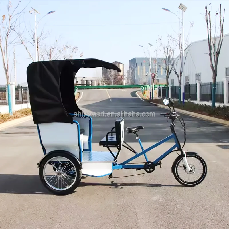 Strong Power 5 Seats Backwards Pedicab Rickshaw  3 Wheel Tricycle Reverse Bike for Passengers Factory  Directly Sale