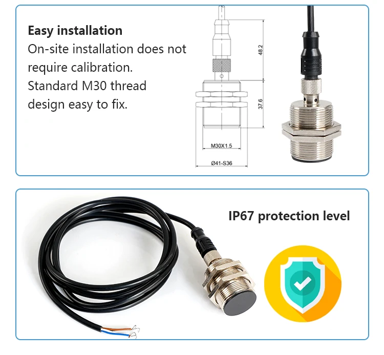 10m short range radar distance sensor level transducer radar tank level indicator