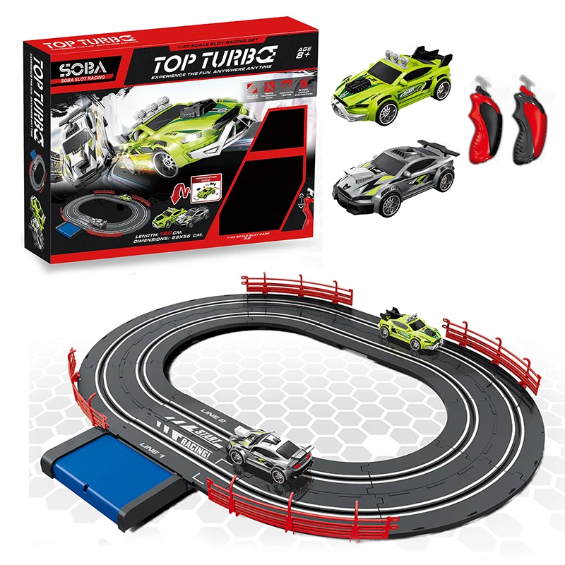 スケーレックストリック　スロットカー レール、コントローラ、電源セット スケーレックストリック スロットカー レール、コントローラ