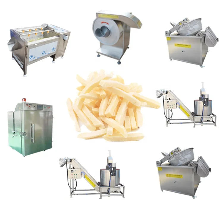 150 Kg/h De Patatas Fritas Congeladas Proceso De Línea De Producción De ...