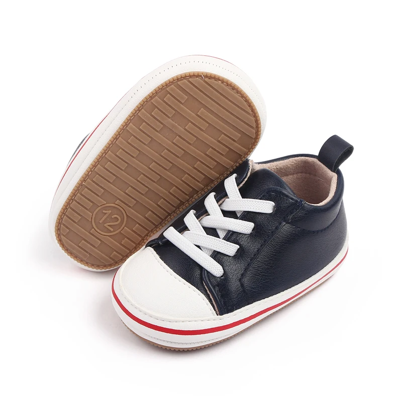High Quality Soft PU Leather Baby Sneakers Prewalker Shoes 2025 factory