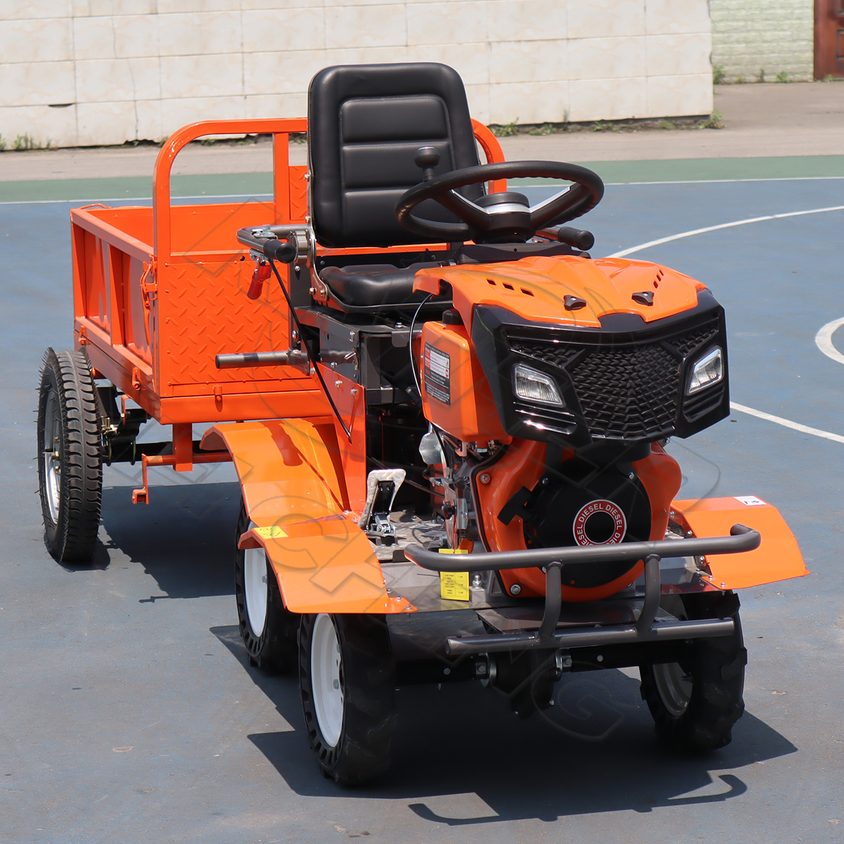 Mpya Ride-On Cultivator Microtrator 13hp 15HP Mini 4WD Ride-on Motoculteur Rotary Power Tiller Agricultural Machinery Equipment