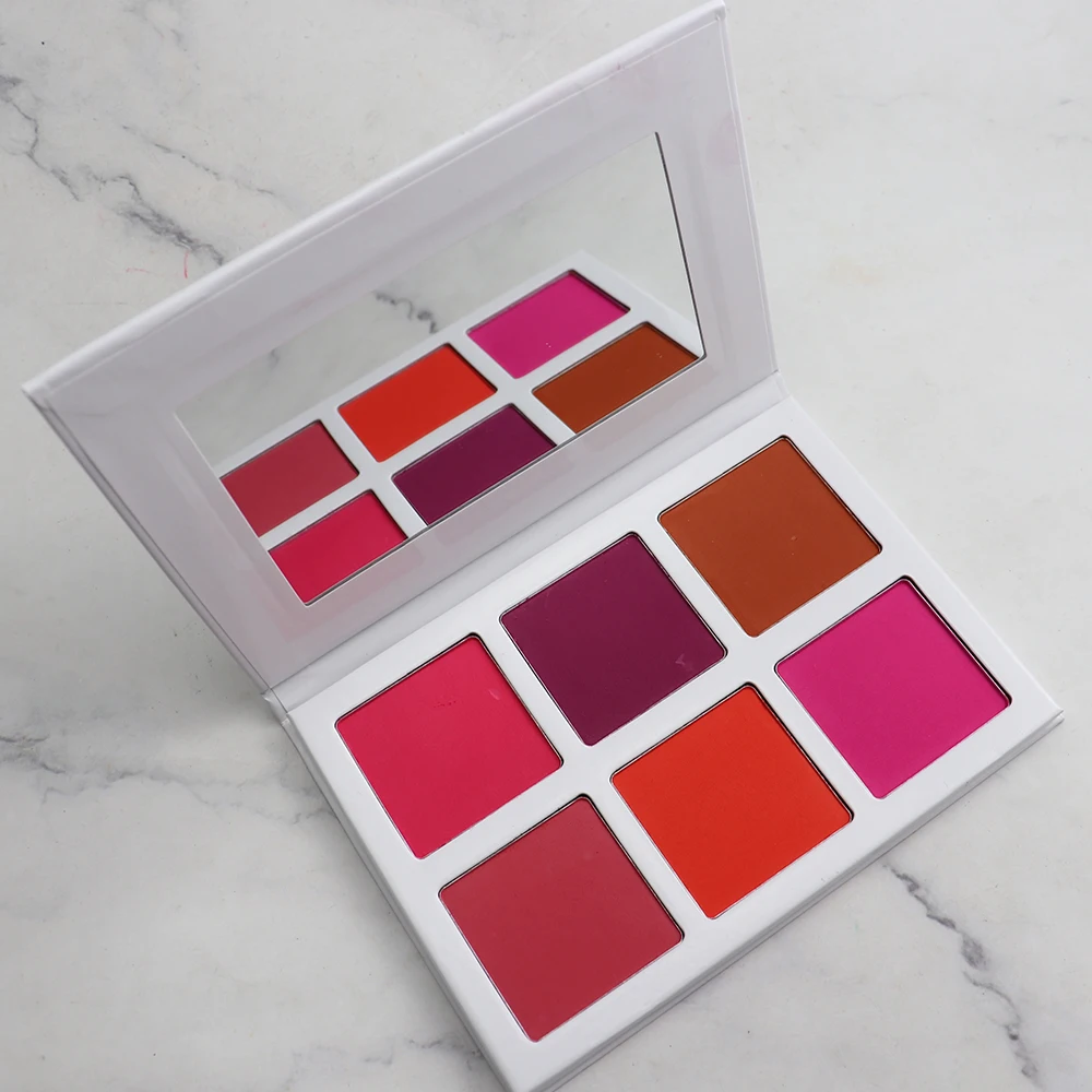 Custom Makeup Blush Palette DIY 6 Colors - Long Lasting