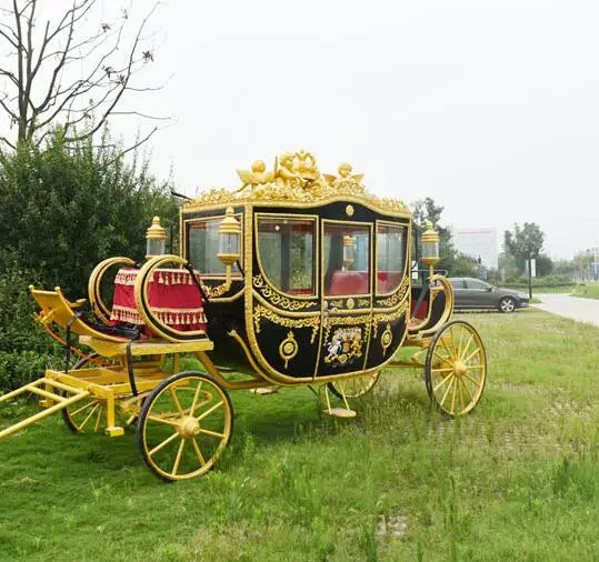 販売のためのOEMロイヤル馬車電気結婚式ヨーロッパ馬車カート観光観光馬車