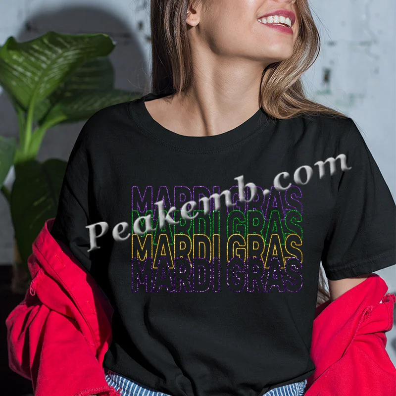 wholesale mardi gras heat transfer designs ready to press - PEAKEMB