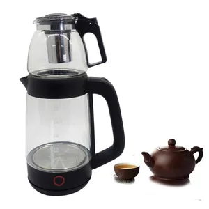 1.8L Electric Kettles with Tea Pot Boil-Dry Protection Combination Glass for Tea Lovers