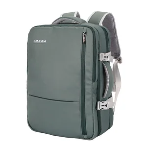 OMASKA Custom LOGO Laptop Backpack Nylon 17 Inch Unisex Fashion USB Waterproof Laptop Backpacks