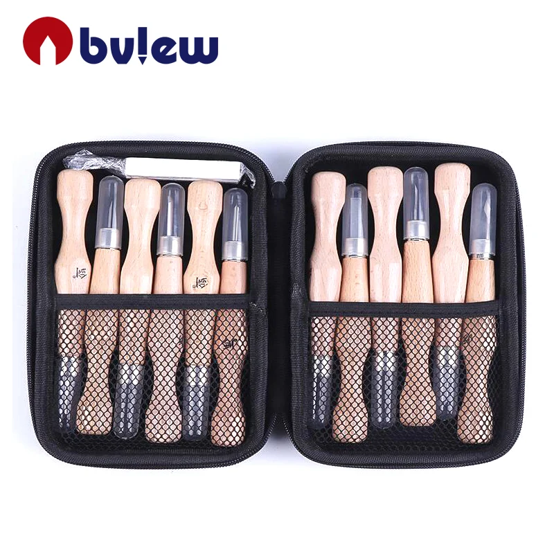 12 Piece Sharp Woodworking Tools Wood Carving Chisel Set Great For ...