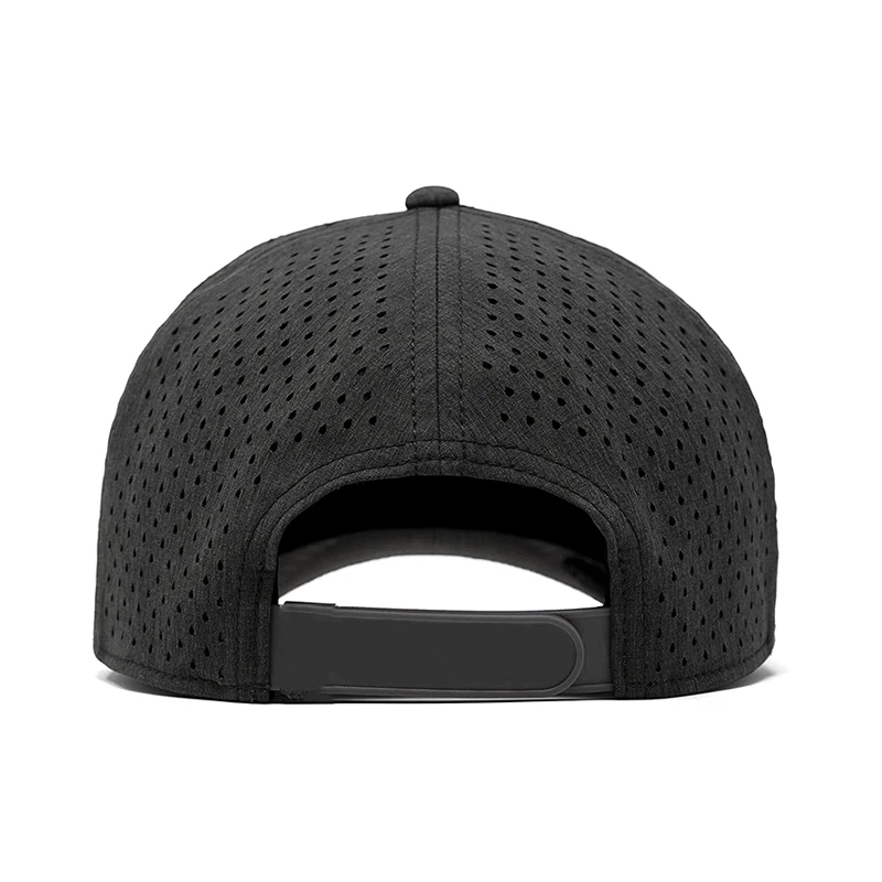 Custom Patch Logo Blank 5 Panel Fitted Laser Cut Hole Perforated ...