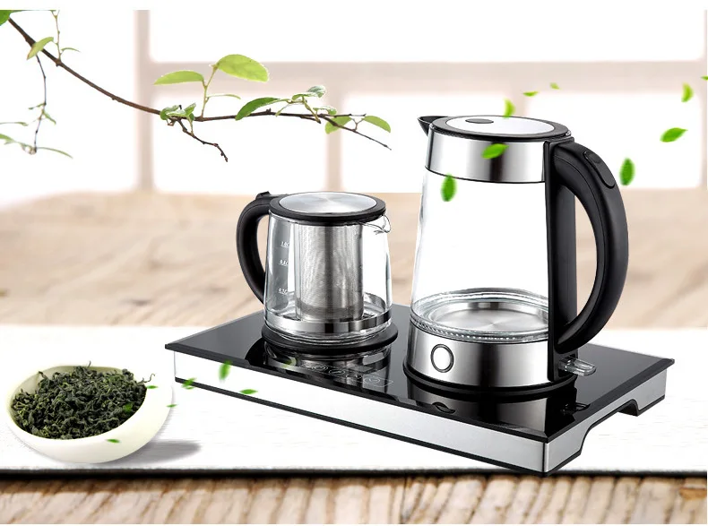 Kitchen Appliance New Design 1.7L Electric Glass Turkey Coffee and Tea  Kettle Tray Set - China Tea Maker and Coffee & Tea Tray Set price