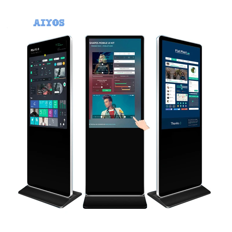 Floor Standing Digital Signage Menu Display LCD Advertising Light Box Indoor Display Screens for Shopping Mall