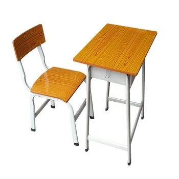 Classroom furniture height adjustable school student desk and chair