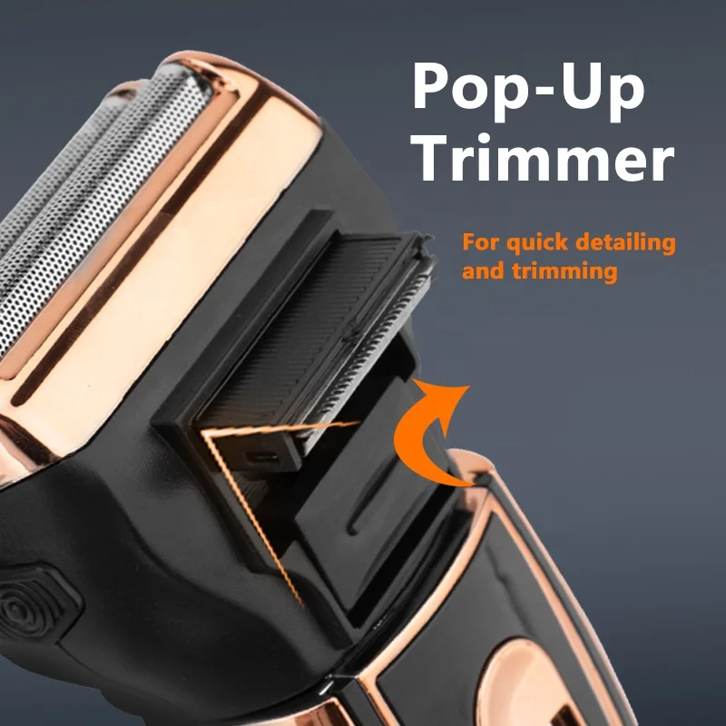 WAIKIL-Afeitadora eléctrica recargable en multicinética, afeitadora de  peluquero, recortadora de pelo de nariz, el mejor juego de cortapelos
