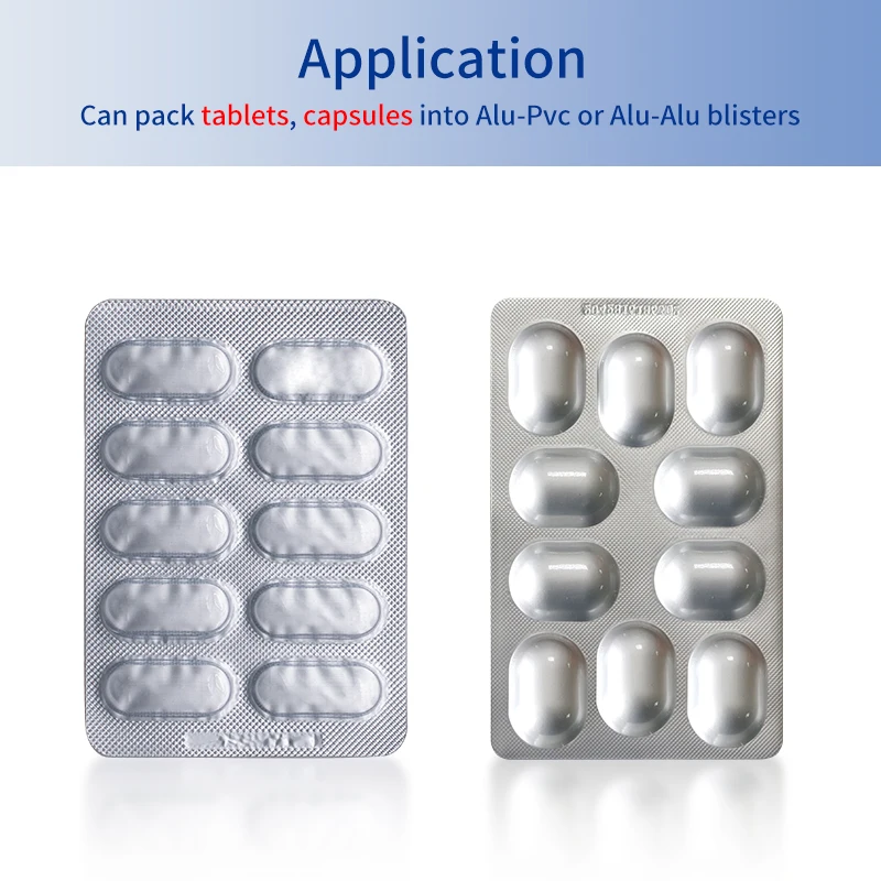 Aluminum Plastic Capsule Tablet Pill Blister Packing Making Machine Price