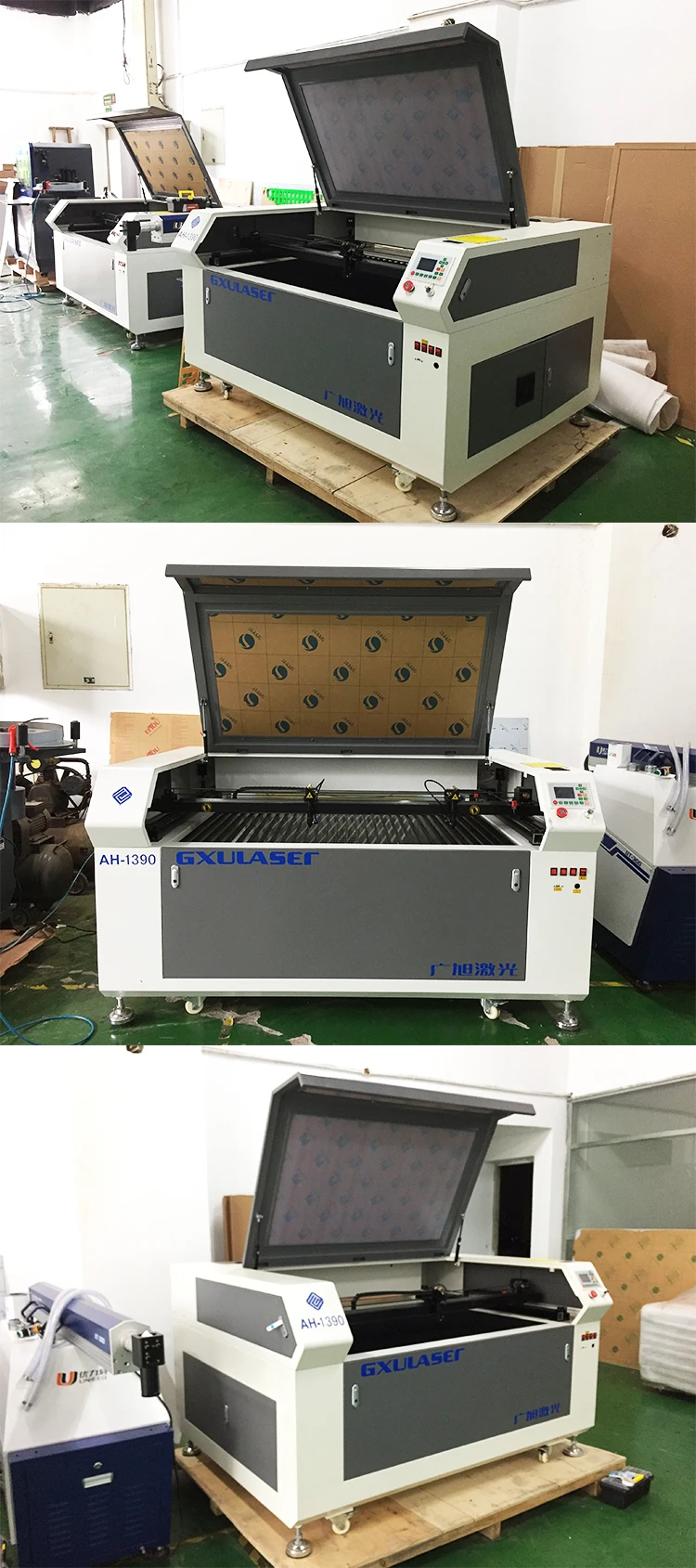 AH 1390 CO2 Laser Cutting Machine For Acrylic Crystal Plastic Cutting