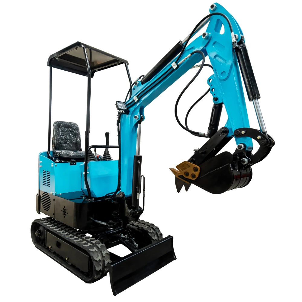 China Made HT10 HT15  Electric Micro Mini Excavator Garden Mini Excavator for Sale