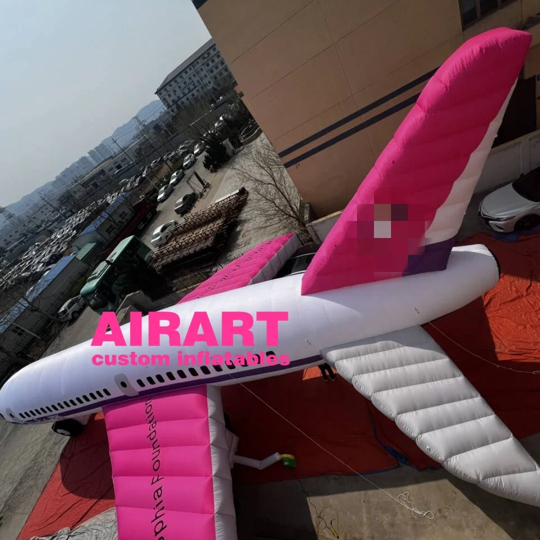 Giant Inflatable Plane,Airart Inflatables Custom Inflatable White Plane,Support Customization Inflatable Plane Model