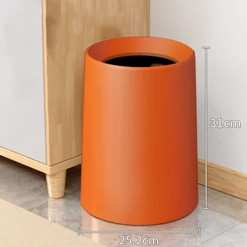 11L Small PP Plastic Storage Bucket with Durable Lid Easy Household Garbage Bin for Kitchen Office Hotel-Waste Bins 5L Capacity