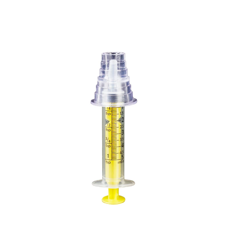 Disposable Animal plastic feeder hand push plastic syringe pet irrigator feeder large capacity syringe 5ml