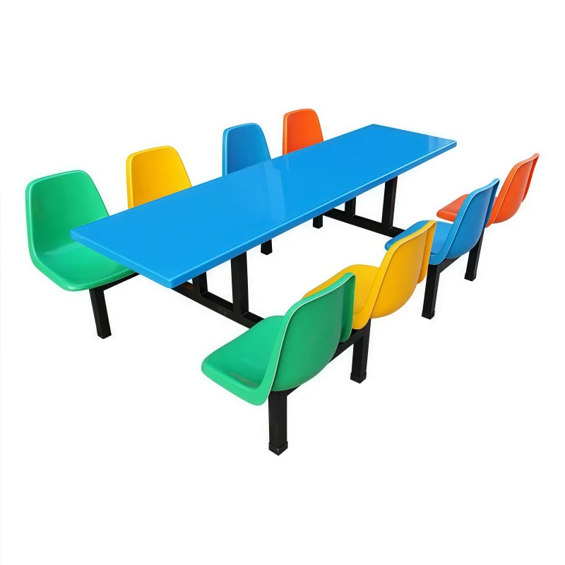 4-seater School Furniture Dining Table and Chair