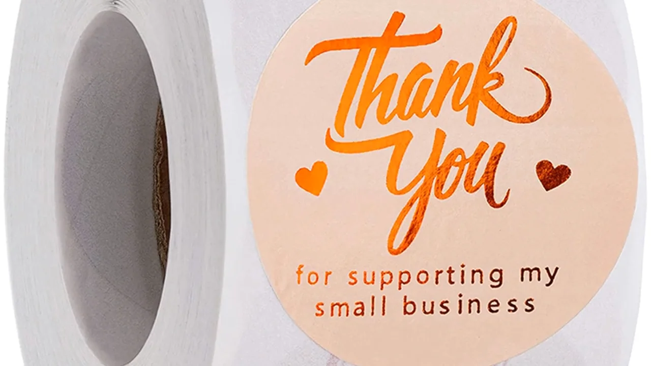 2 Inch Thank You Stickers 500 Pcs Sealing Stickers Thank You Label Tags 