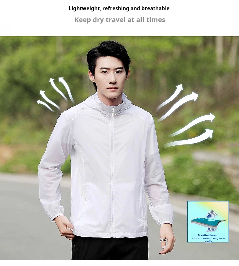 Custom Logo New Sunscreen Clothing Spring/Summer Couples Solid Color Waterproof Anti-fouling Breatha