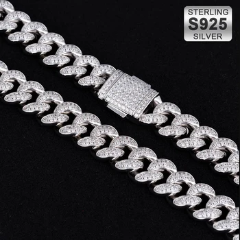 Iced Out Large Moon Bracelet 925 online Silver