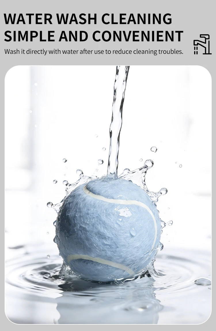 Eco-Friendly Throwing Dog Chew Toys Wholesale Rubber Pet Tennis Balls Interactive Dog Toy Ball