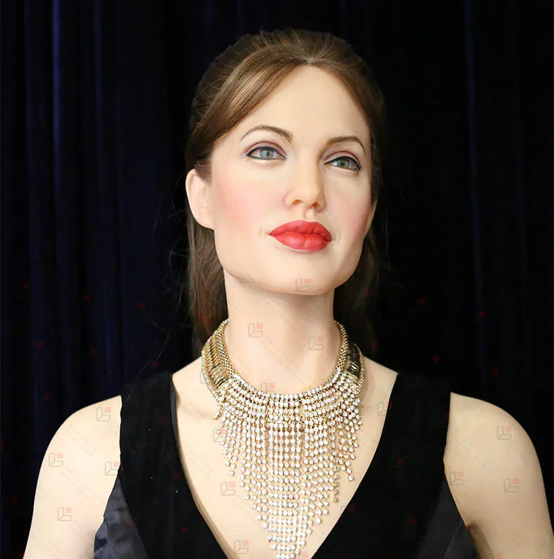 Angelina Julie Life Size Sculptuer Celebrity Wax Statues Factory