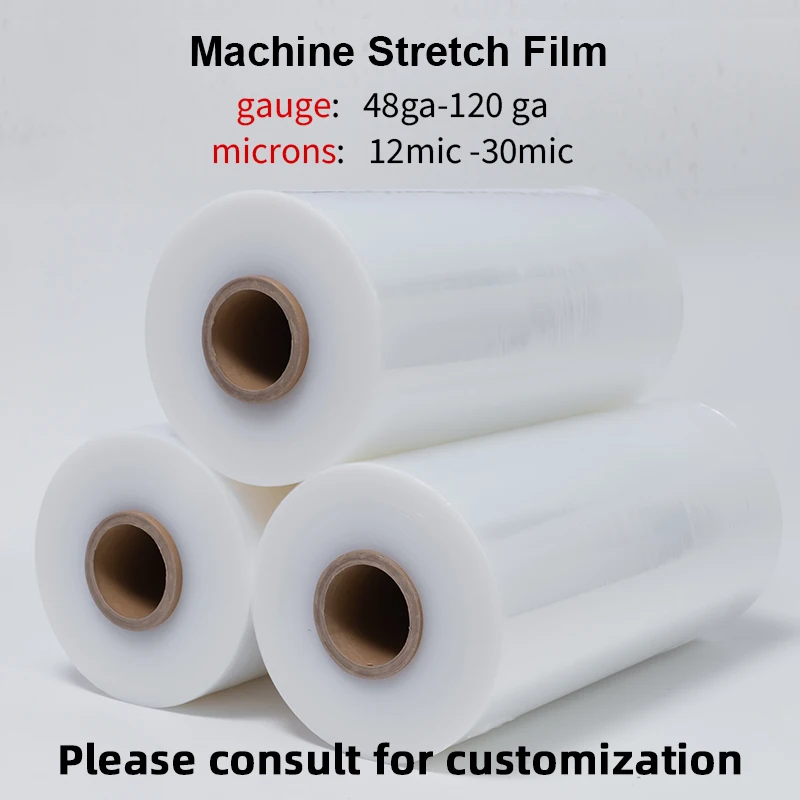 High Quality Competitive Price LLDPE Packaging Strech Film Plastic Wrap Roll PE Pallet Wrapping Stretch Film