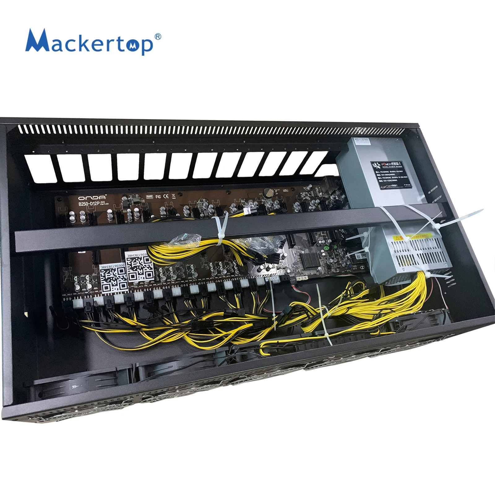 
 Корпус для майнинга 12 ГП, 45 мм, корпус для майнинга 12 ГП, добывающая установка, эфириум для материнской платы onda  
