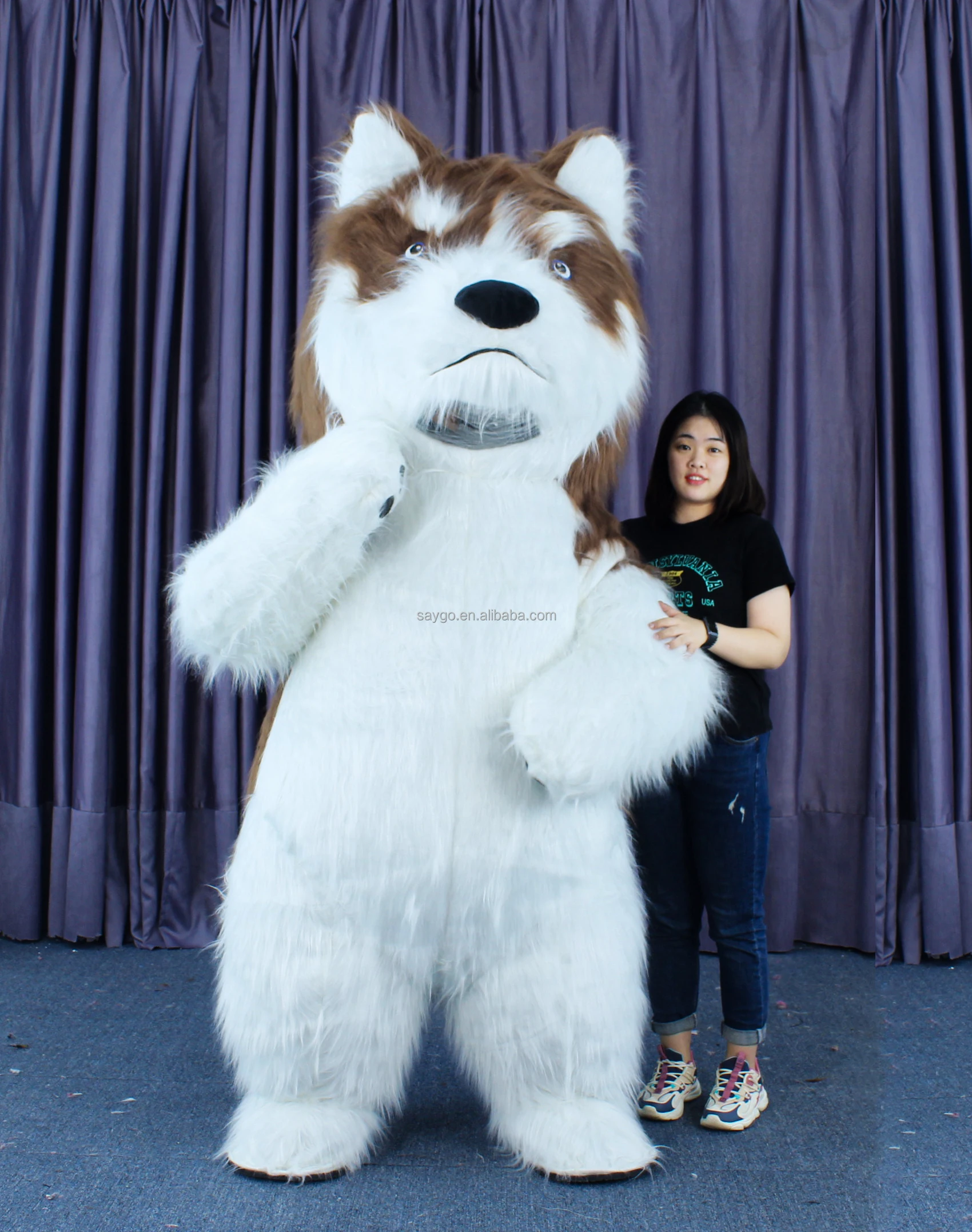 Dog Mascot Costume Inflatable Cartoon Characters Anime Cosplay Fancy Dress Advertising Carnival Halloween Events Promotion