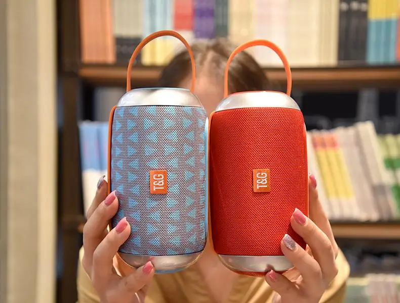 TG112 Outdoor/Indoor IPX4 Waterproof BT Portable Fabric Bluetooth Speaker With Strap - ANKUX.COM