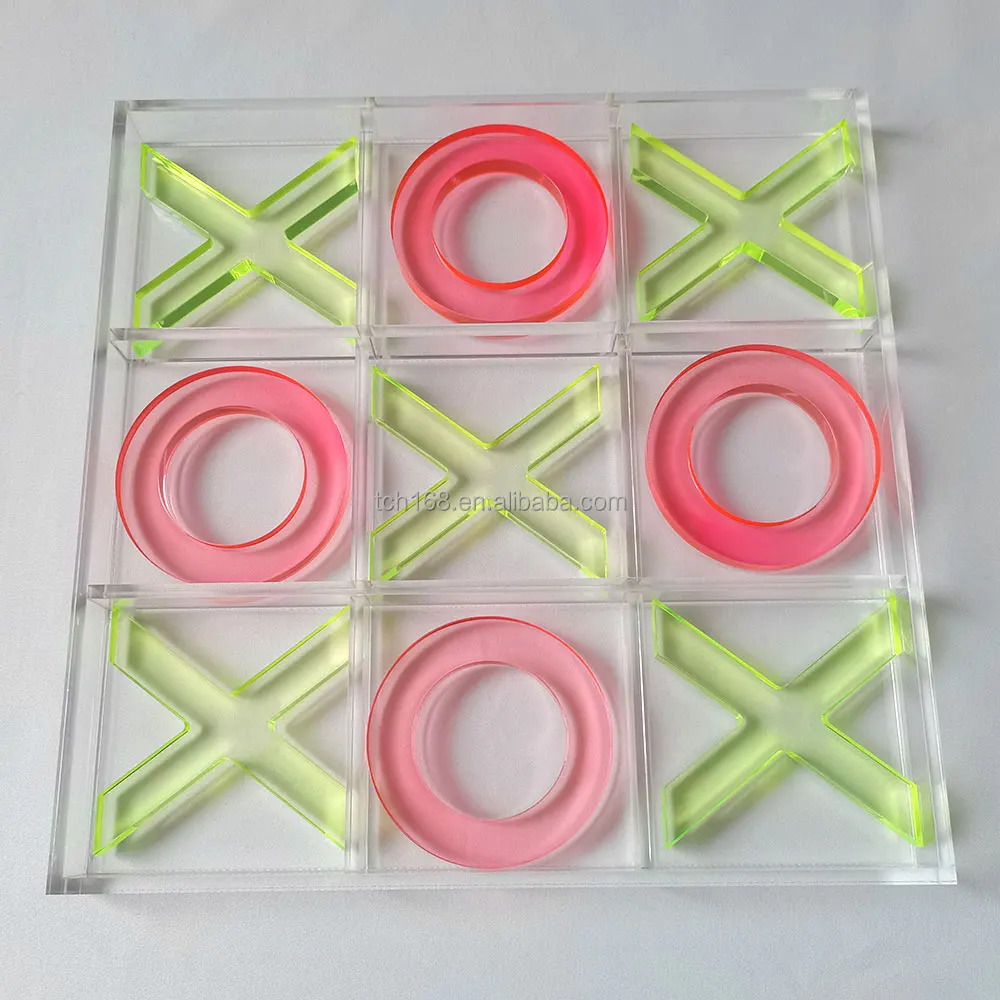 Acrylic Tic Tac Toe Game Set Xo Toy Lucite Luxury Xo Educational Toys ...