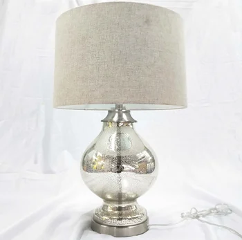 mercury glass antique colored table lamp for room nordic lamp table