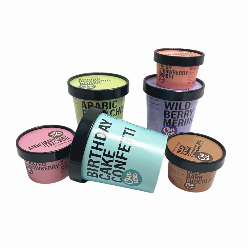 Biodegradable Paper Cup Ice Cream Container Ice Cream Container Disposable Ice Cream Cups