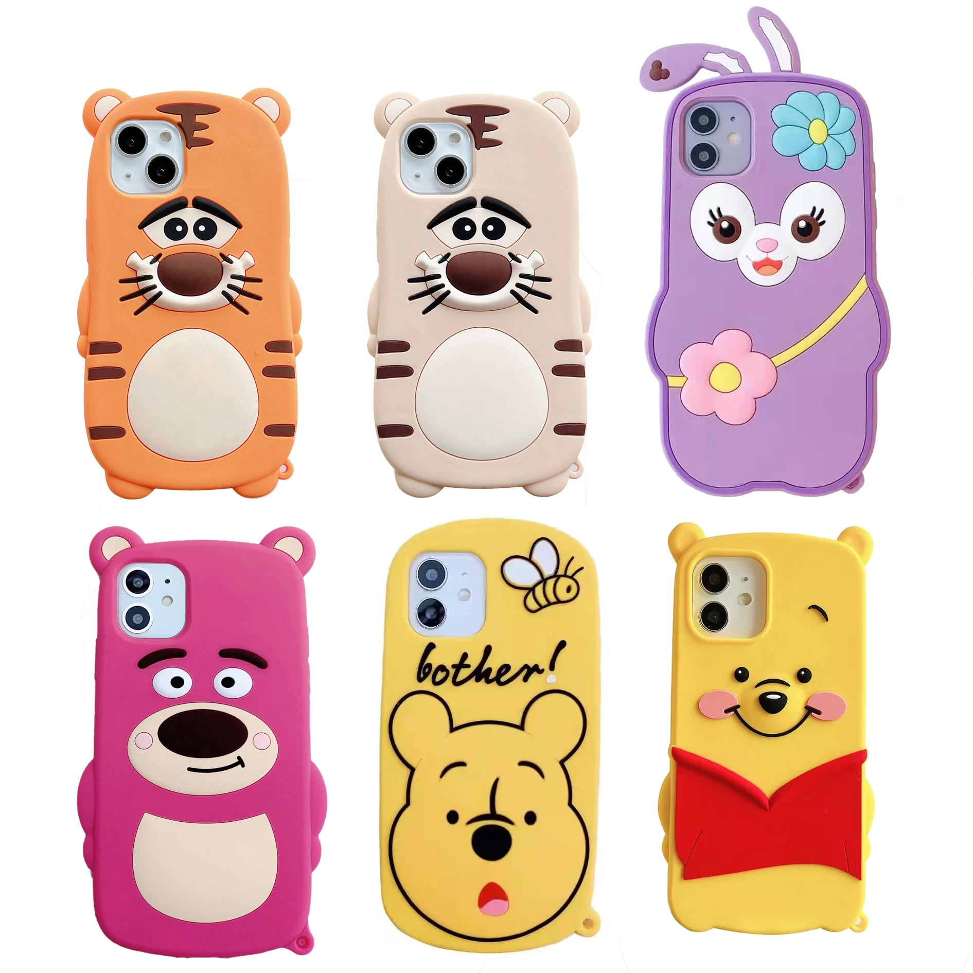3d Cute Cartoon Dog Phone Case For Iphone 12 Pro Max 11 Xr Xs 7 8 Plus 6 6s  Se 2020 Animal Silicone Soft Cover - Buy Cute Case For Iphone Xs,Cartoon