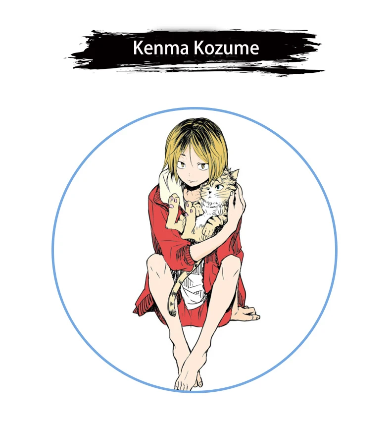 
Парик для косплея с черными корнями Омбре, парик Haikyuu Kenma Kozume 