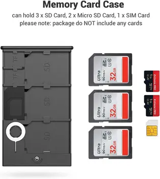 Smallrig Memory Card Case Holder Anti-Shock Anti-Fall and Scratch Suitable for SD/Micro SD/SIM Cards -2832 detail image