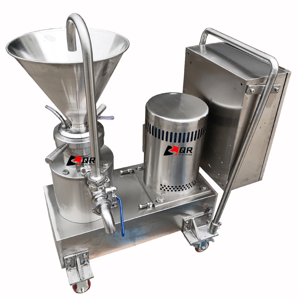 High Capacity Long Working Life Stainless Steel Vertical Scale Peanut Butter Superfine Coconut Meat Grinder Colloid Mill