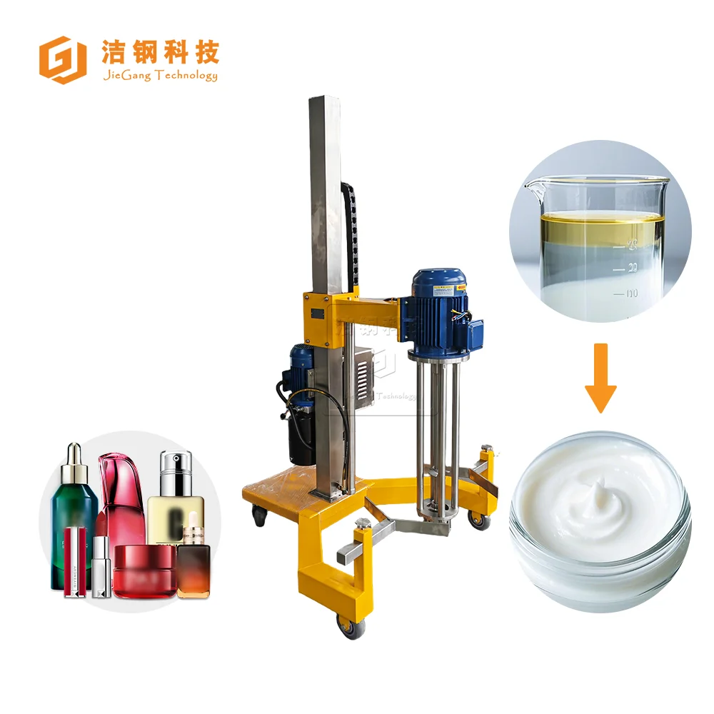 10-30 L/H Lab Portable Small Scale Capacity Disperser Homogenizer Cosmetic Emulsifier High Shear Mixer