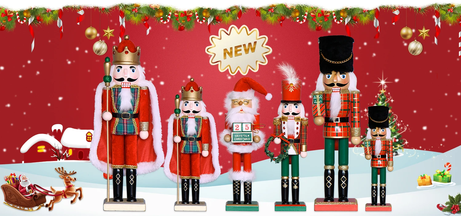 Nutcracker New Products Customizable Wooden 35 Cm Nutcracker For