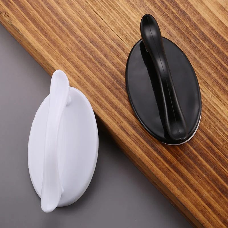 Simple paste type handle door open plastic handle window door handle Closet cabinet drawer stick door knocker factory