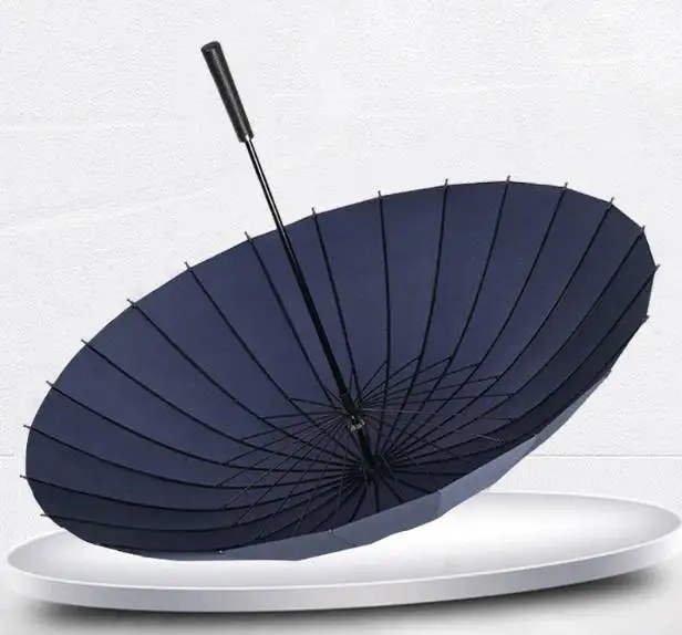 24 Rib Windproof Rainstorm Umbrella - Manual Open