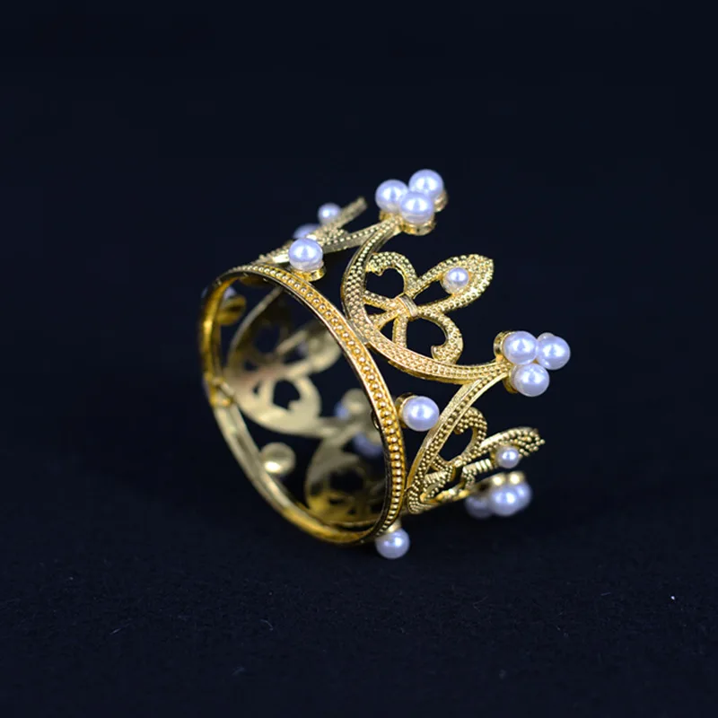 Cake Topper Baby Boy With Crown Tiara Headband Happy Birthday Wedding